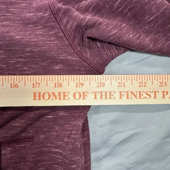 Lululemon Find Your Center Wrap Hoodie Berry Rust Red Womens 6 Athleisure - Picture 7 of 10